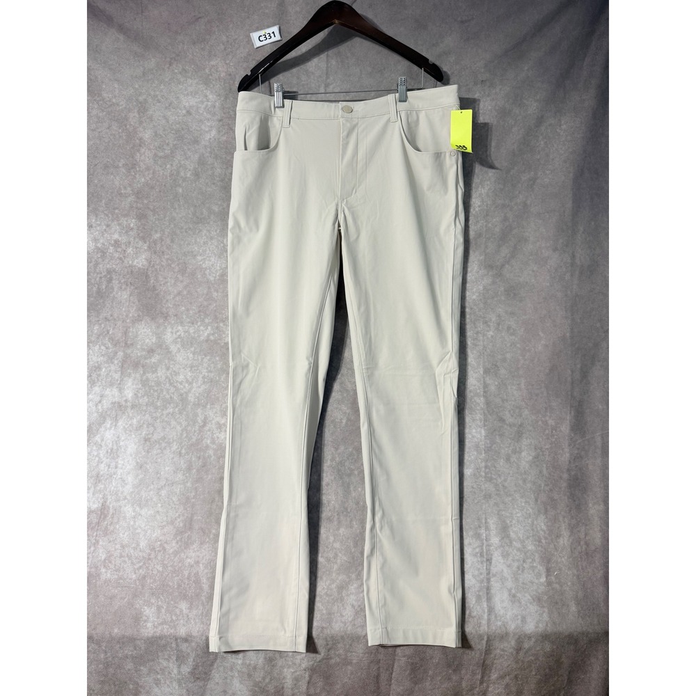 All in Motion Mens Golf Pants Stone Beige Performance Stretch 38x32 NWT